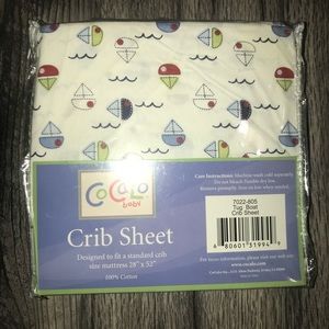 Cocalo Crib Sheets Tug boat collection Baby Nursery Newborn 28" x 52 NIP